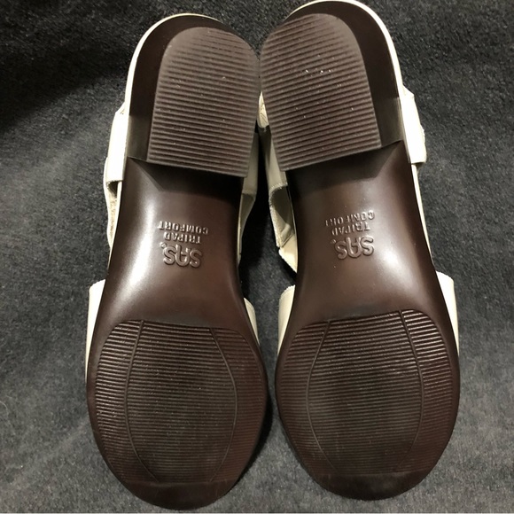 SAS Suntimer Open Toe Sandals Womens Size 7 S Pearly Beige - Picture 7 of 9